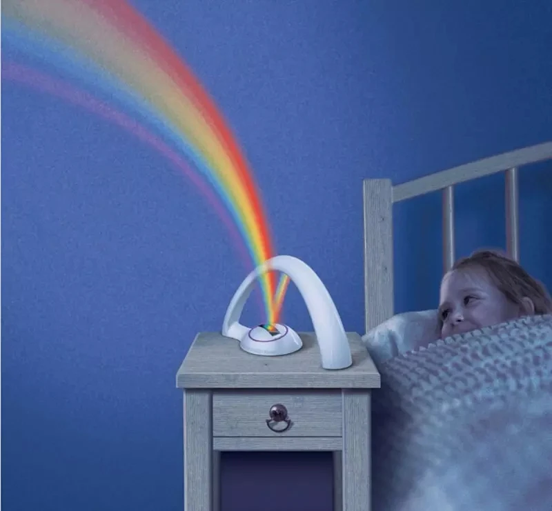 Colorful Rainbow Projector LED Night Light Lamp Amazing Nursery Room