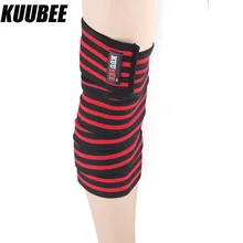 KUUBEE 175 см спортивные эластичные наколенники повязки баскетбольные повязки на колени ленты ноги рукав защитные обтягивающие гетры