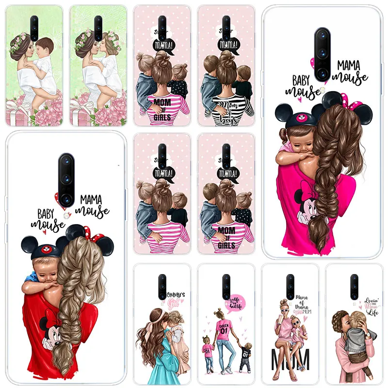 Hot Baby Mom Girl Boy Soft Silicone Fashion Transparent Case For font b OnePlus b font