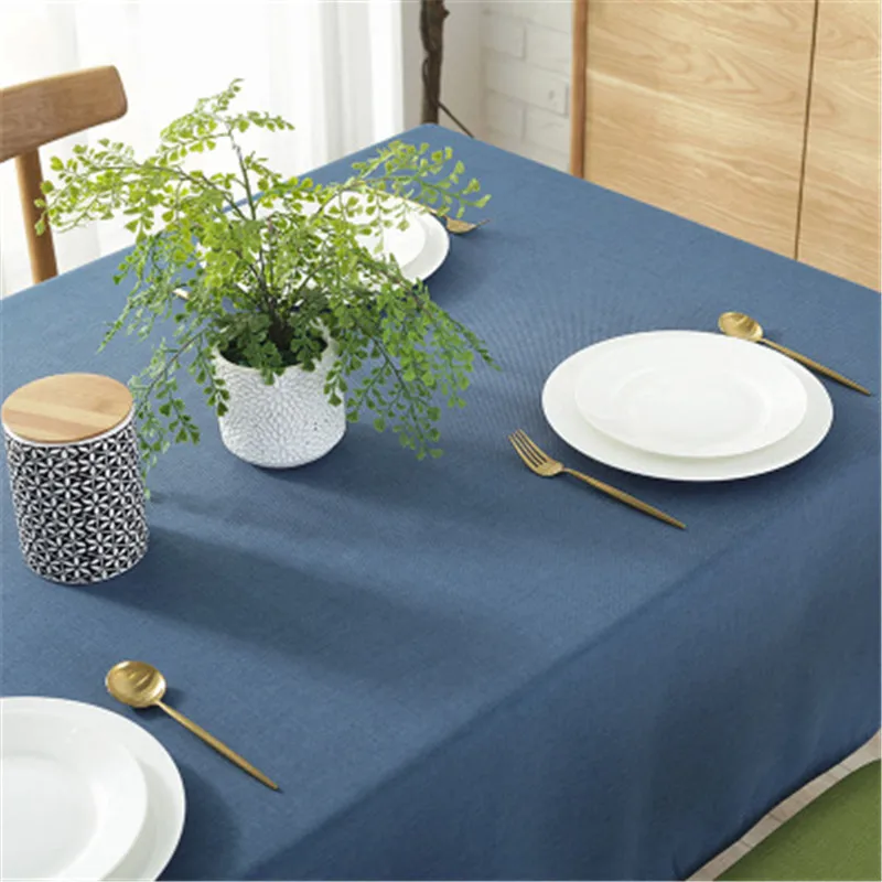 Tablecloth Waterproof Cotton Linen Blend Anti Scalding