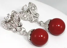 Свадебные прекрасные натуральные красивые изысканные каменные серьги серебряный крючок WG серебро ohrrringe кварцевый кристалл для женщин