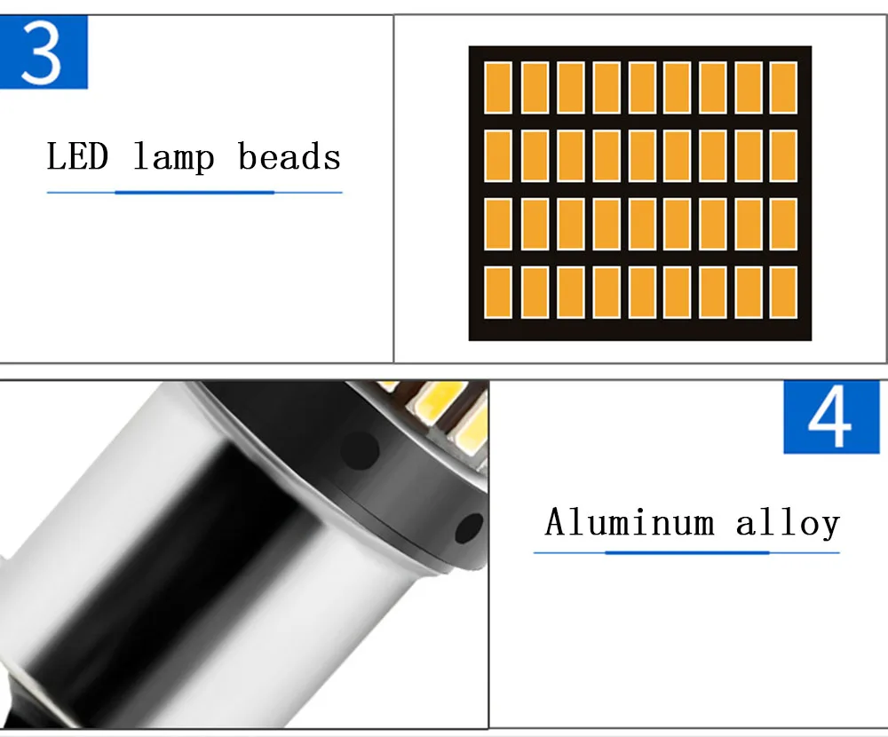 car led light turning light high light 1156 144smd T20 7440 brake light 6