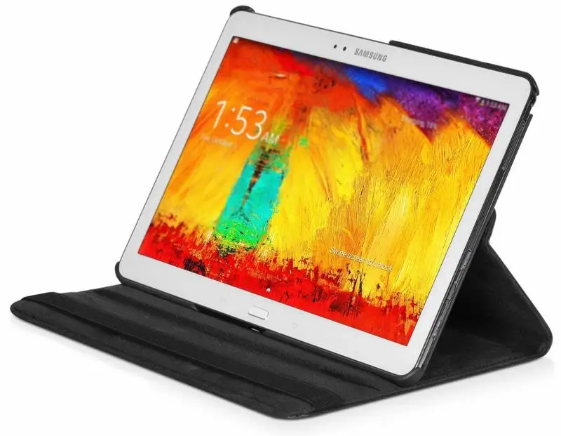Чехол для Galaxy Note 10 1 дюйма 2014 зрение вращение на 360 градусов флип чехол из