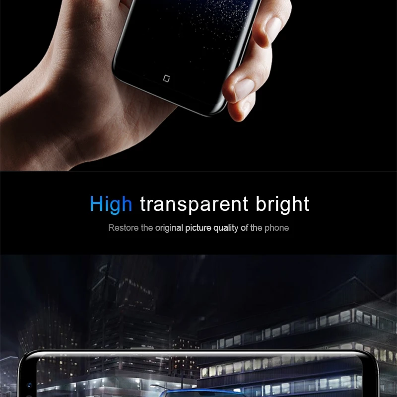 AOXIN 5D полное покрытие закаленное стекло для samsung Galaxy S8 S9 S10 Plus Note 8 9 10 Защита экрана для samsung S 8 9+ стеклянная пленка
