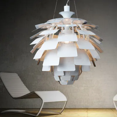 Us 499 0 Nordic Modern Pine Cone Droplights White Silver Hanging Lamps Home Indoor Lighting Aluminium Pendant Lights Fixture D60cm 48cm In Us 499 0 Nordic Modern Pine Cone Droplights White Silver Hanging Lamps Home Indoor Lighting Aluminium Pendant Lights Fixture D60cm 48cm In