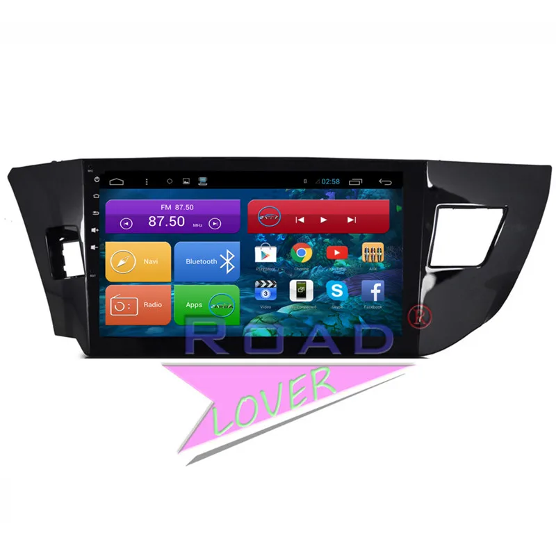 Roadlover Android 6 0 Автомобильный медиацентр плеер аудио для Toyota Levin 2014-Стерео GPS