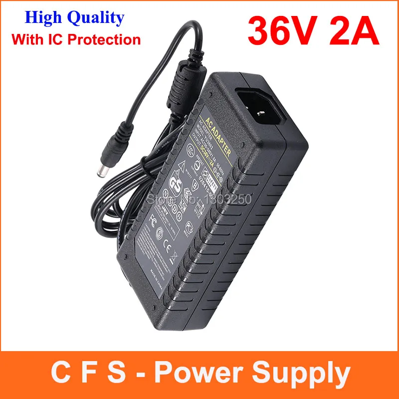 

AC DC 36V 2A Power Supply Adpater 72W Charger LED Transformer For LED Strip Light CCTV Camera 1pcs