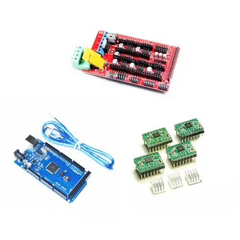 

Mega 2560 R3 + 1pcs RAMPS 1.4 Controller + 4PCS A4988 Stepper Driver Module for 3D Printer kit