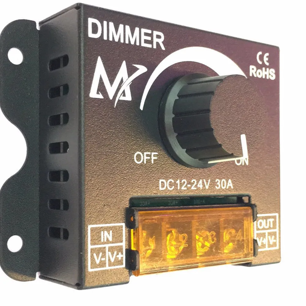 LED Dimmer DC 12V 24V 30A 360W կարգավորելի - Լուսավորության պարագաներ - Լուսանկար 5