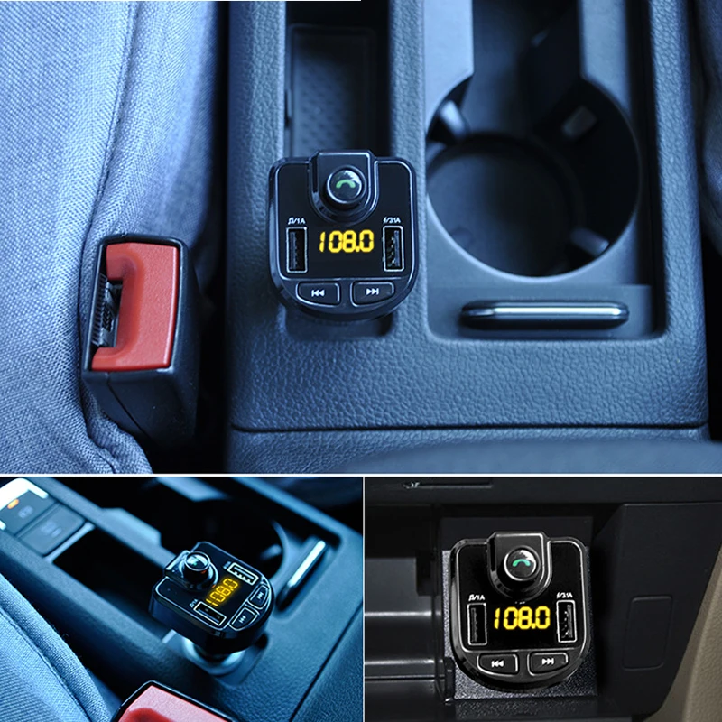12 В Автомобильный MP3 плеер Bluetooth USB Музыка FM передатчик громкой связи ЖК