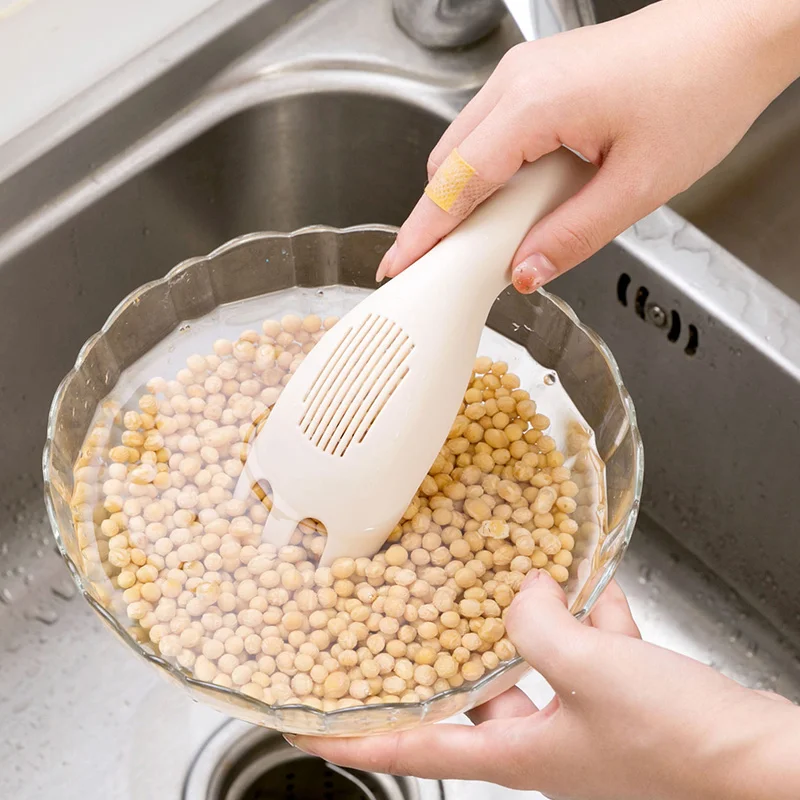 Многофункциональное средство для мытья риса, кухонная специальная ложка для риса drainer rice artifact