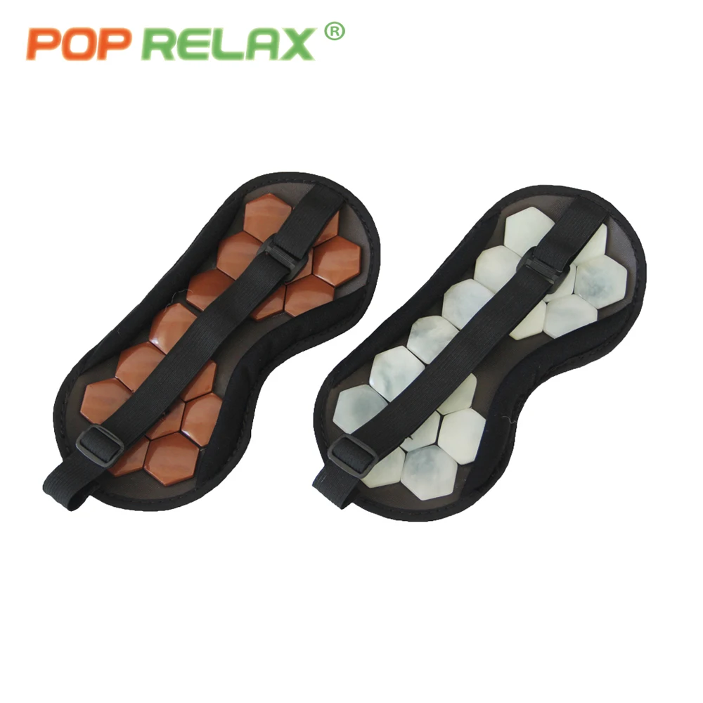 

POP RELAX 2PCS health eye care mask real jade Korea tourmaline germanium physical therapy sleeping stone facial mask patch