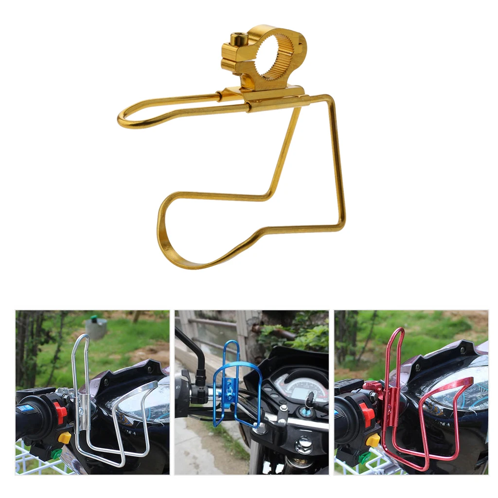 Universal Light Weight Motorcycle Water Bottle Holder Cup Support Durable Motorbike Cycling Handlebar Cup Adapter