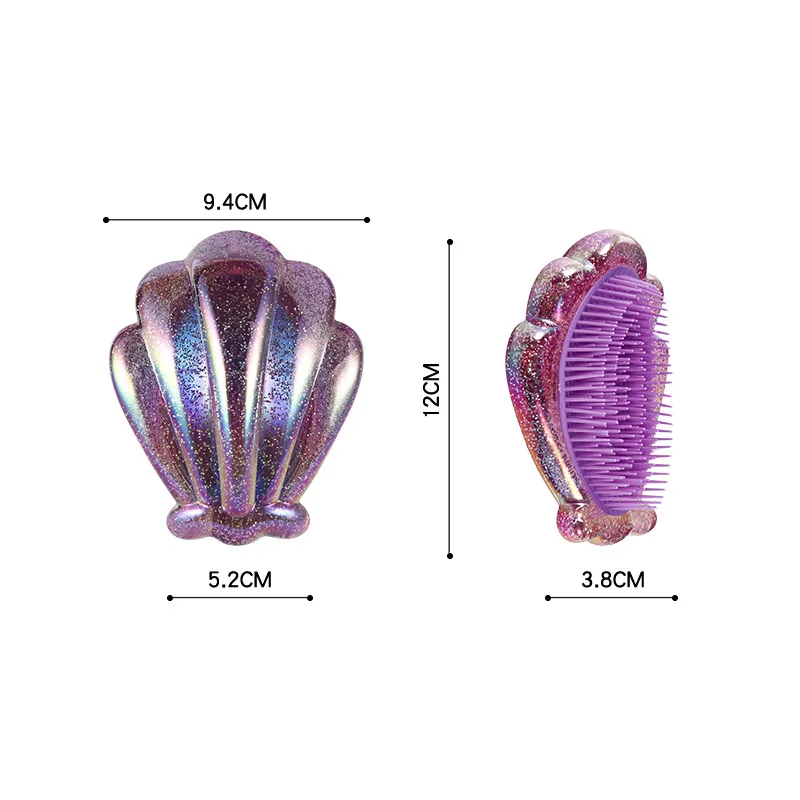 Красивый гребень в форме ракушки анти-узел парикмахерские волосы гребень для девочек портативный
