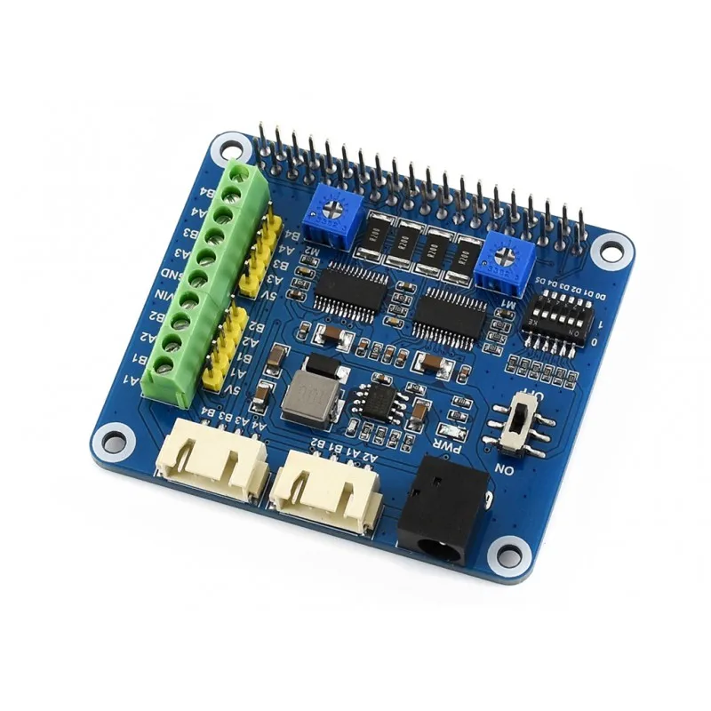 

Stepper Motor HAT Drives Two Stepper Motors Supports up to 1/32 Microstepping for Raspberry Pi Zero/Zero W/Zero WH/2B/3B/3B+