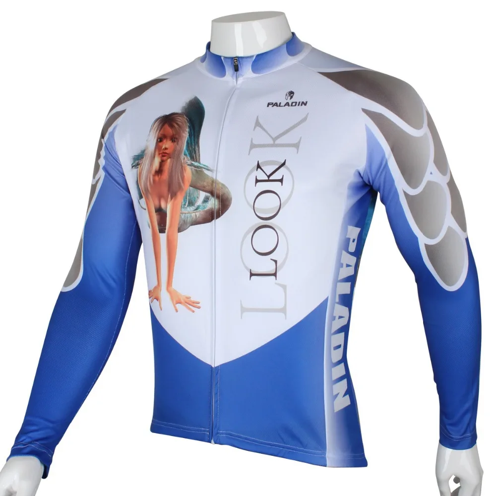 

PALADIN " 3D Mermaid " Mens Long Sleeve Cycling Jersey Bike Shirt Cycling Clothing