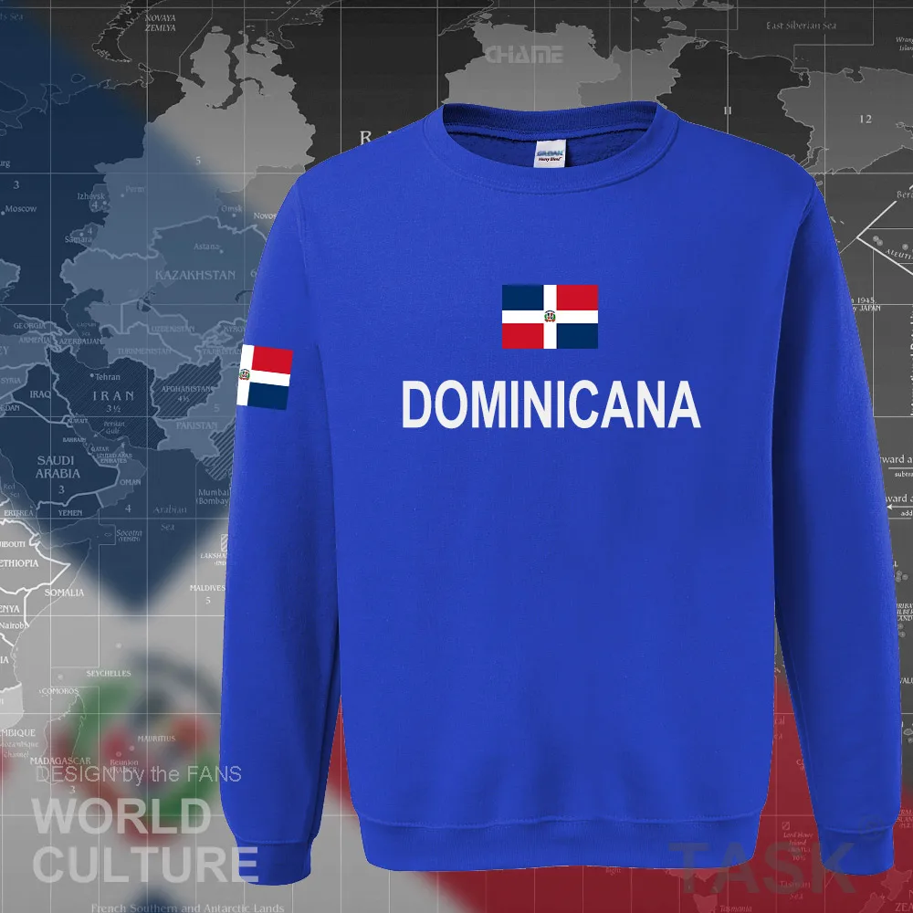 Dominicana DOM, мужская толстовка с капюшоном, новинка, уличная одежда, Национальный спортивный костюм, футболист, Спортивная