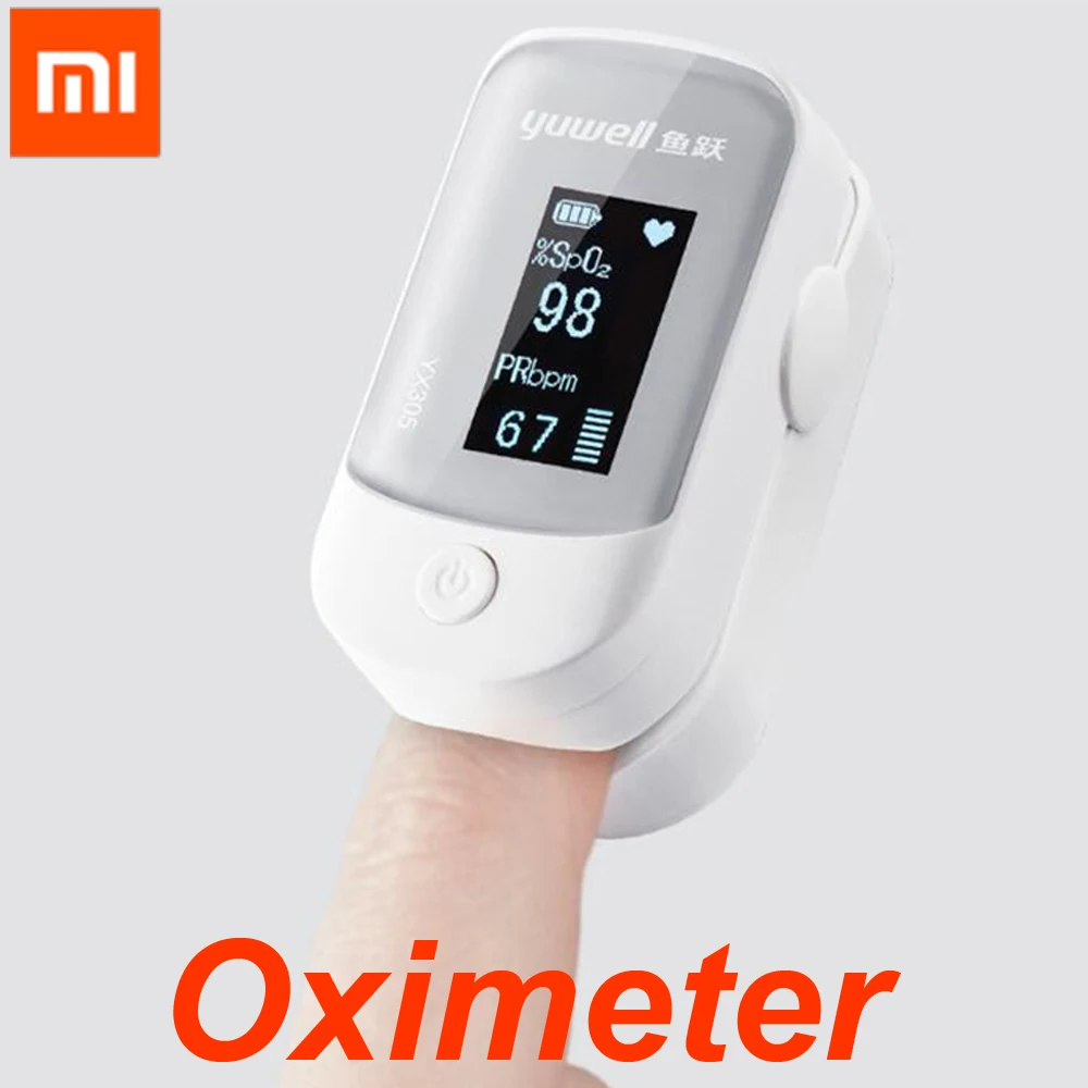 Xiaomi Yuwell YX305 цифровой оксиметр напалечный Пульс oled-экран уход за здоровьем