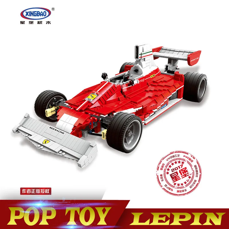 

XINGBAO 03023 Echtes 2405 STUCKE Die Rote Rennwagen Set Bausteinziegelsteine Padagogisches Spielzeug Als Weihnachtsgeschenke fur