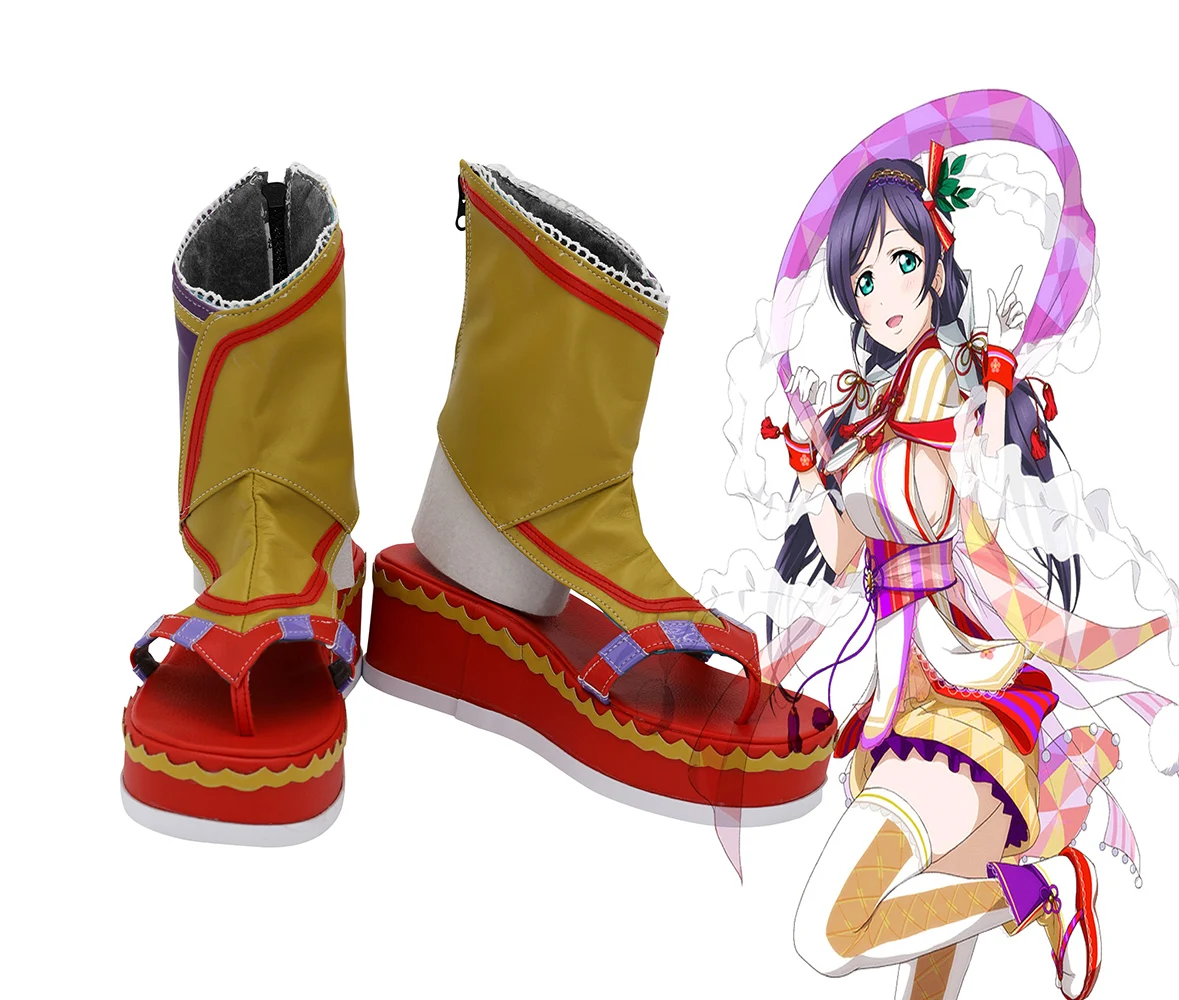 Обувь Lovelive Nozomi Tojo для костюмированной вечеринки косплея Love Live SR Card Босоножки на