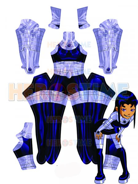 3D печать на заказ Blackfire супергерой костюм для женщин девушка леди Starfire Косплей темный огонь Облегающий комбинезон