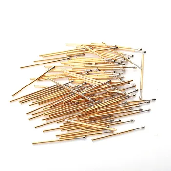 

100Pcs Hot PM75-T2 Phosphor Bronze Metal Spring Pressure Test Probe 1.32mm Diameter 4mm Warhead Test Probe Instrument
