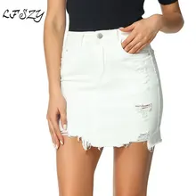 Женская юбка Новая мода Kadies полудлина джинсовая юбка Лето Большой размер тонкая белая джинсовая юбка s-xl