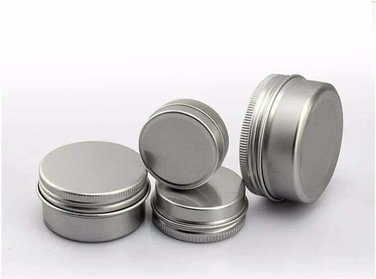 30g aluminum jar, 50 gram metal cream jar, 1 oz silver aluminum tin