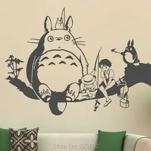 Kreative Neue DIY wandkunst Miyazaki Totoro mit freunden wandaufkleber kinderzimmer dekoration wandaufkleber wohnzimmer tx-527