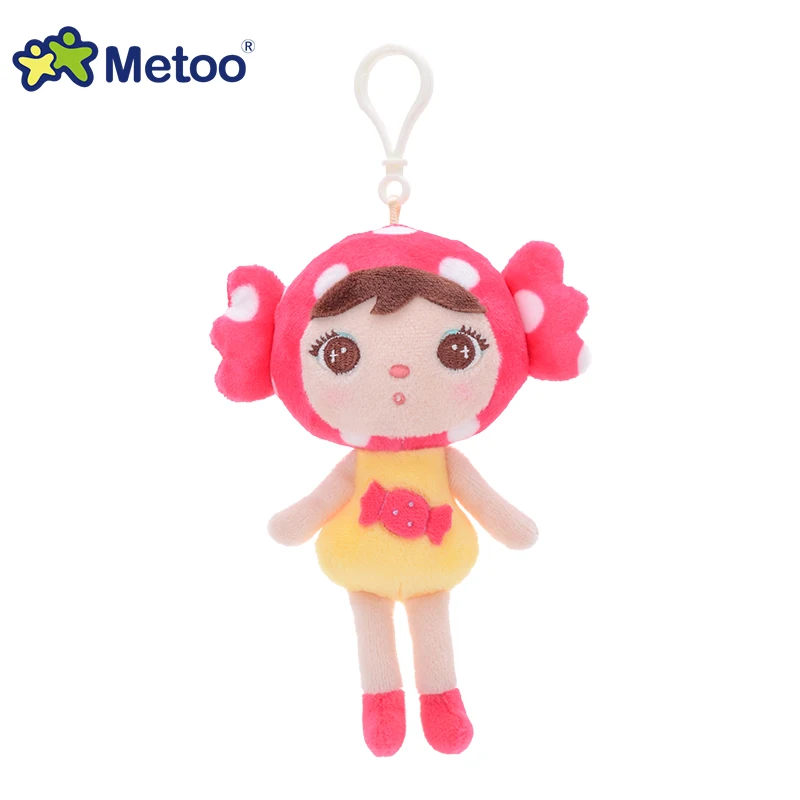 Новая кукла Metoo набивные плюшевые игрушки животные мягкие детские игрушки для детей девочек мальчиков Kawaii Мини Ангел кролик кулон брелок - Цвет: 1