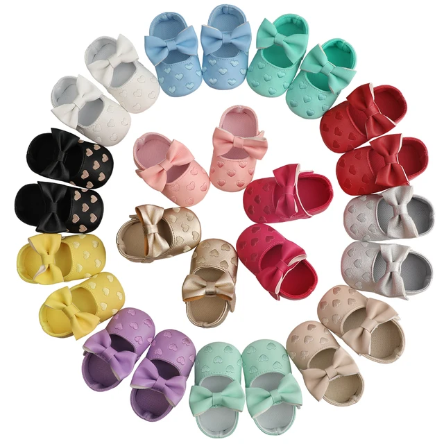 Infant Shoes Baby Newborn Girl Fashion Baby Bow Shoes Newborn Moccasins