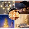 Led Strings light 2M 5M 10M 100led  Copper Wire 3XAA Battery Operated Christmas Wedding Party Decoration LED String Fairy Lights ► Photo 2/6