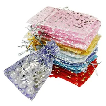 

25x Organza Jewelry Wedding Gift Pouch Bags 7x9cm/3x4Inch Mix Color