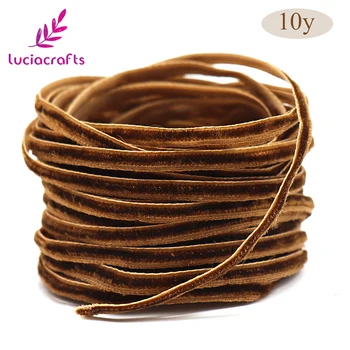 

Lucia Crafts 10y 3mm Velvet Ribbon For Headband Clips Collar Bow Decor Accessories T0702