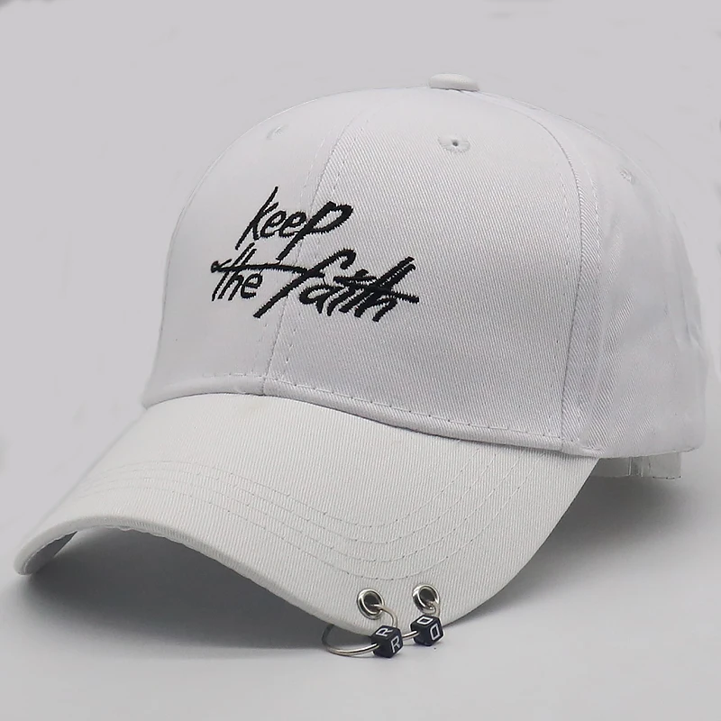 Новый унисекс Бейсбол кепки Keep the faith вышивка хлопок snapback шляпа с Кольца модные повседневное шапки Спортивные шапки Прохладный Панама