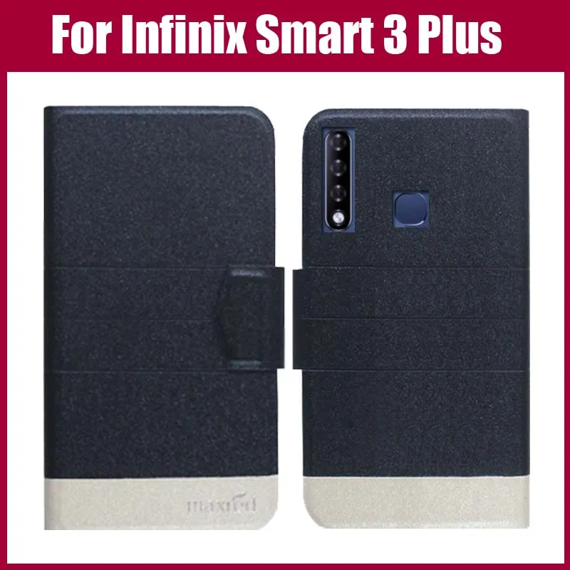 

Hot Sale! Infinix Smart 3 Plus Case New Arrival 5 Colors Fashion Flip Ultra-thin Leather Protective Cover Phone Bag