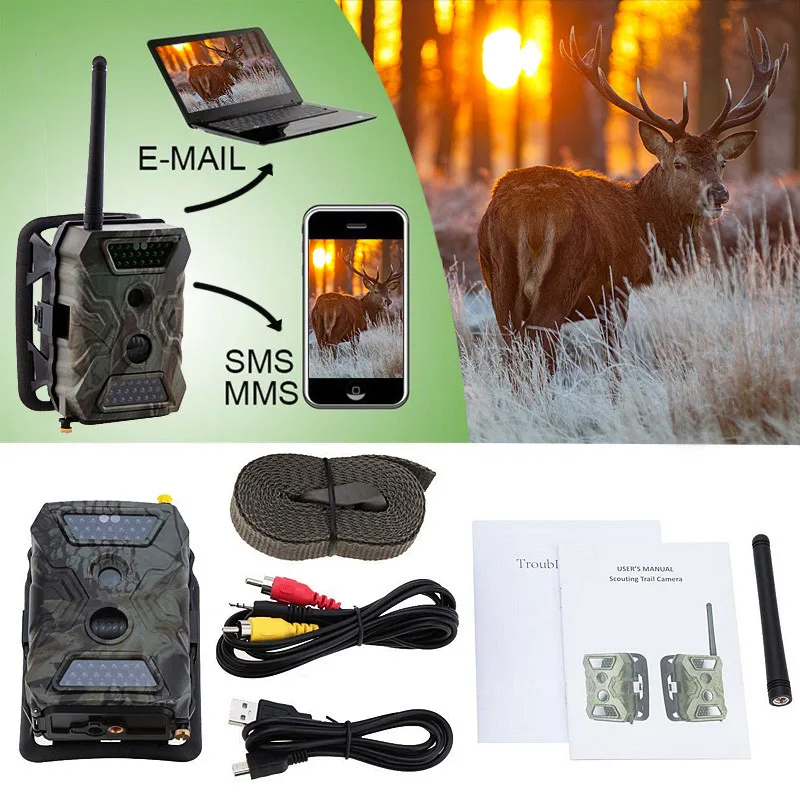 Цифровая охотничья камера 12MP HD 1080P 940NM 2," lcd Chasse Trail камера MMS GPRS GSM дикая ловушка видеокамера ИК камера ночного видения