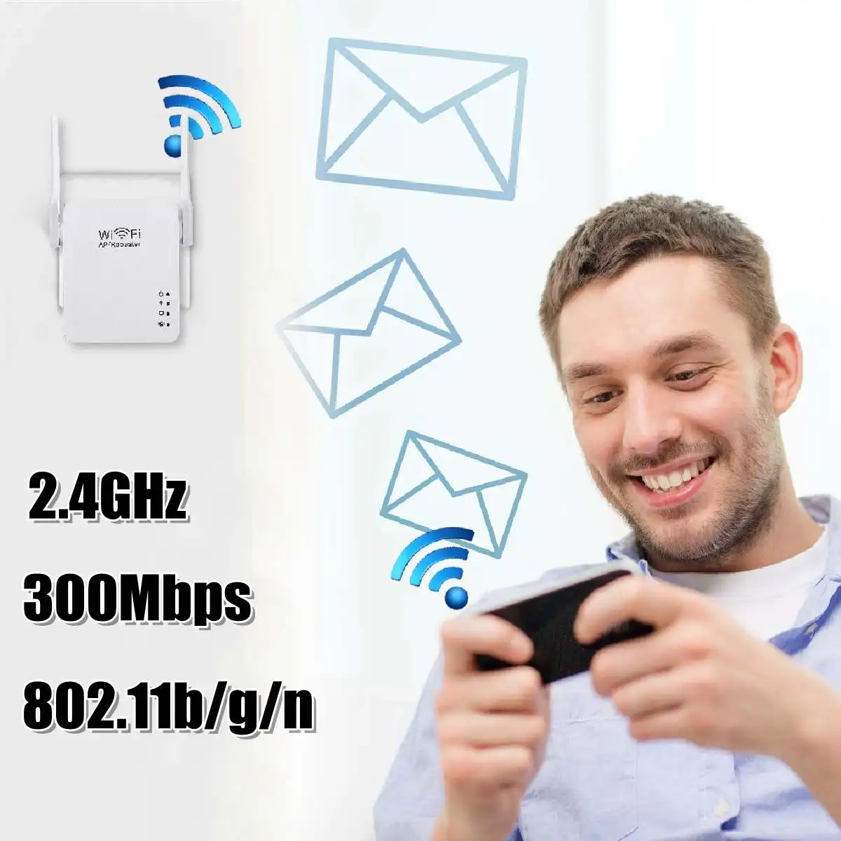 LEROY беспроводной WiFi ретранслятор Wifi удлинитель 300 Мбит/с усилитель WiFi 802.11N/B/G усилитель Wi fi Reapeter точка доступа