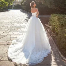 Vestido De Novia/бальное платье принцессы, кружевное свадебное платье, милое платье, винтажное свадебное платье, большие размеры, es