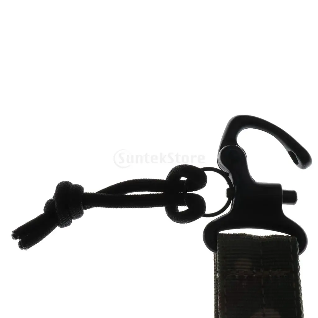 Nylon Multifunctional Molle Belt Buckle Waist Belt Carabiner Keychain Hook for Outdoors