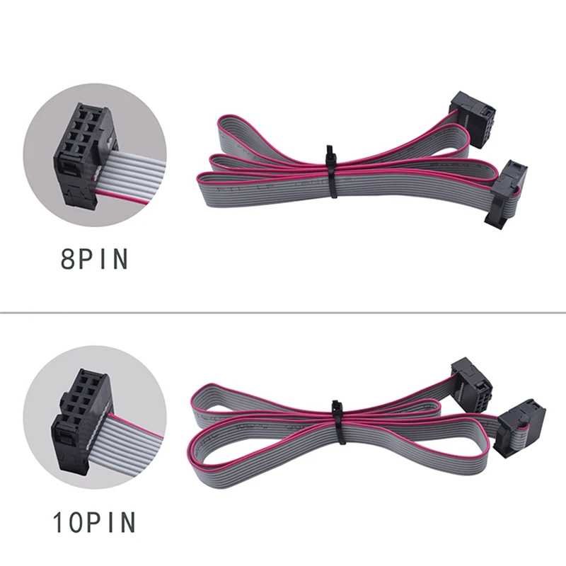 2 шт. 2004 12864 1 4 кабели для параллельного ЖК экрана 8/10 Pin гибкие a6 a8 e10 Prusa I3|Детали и