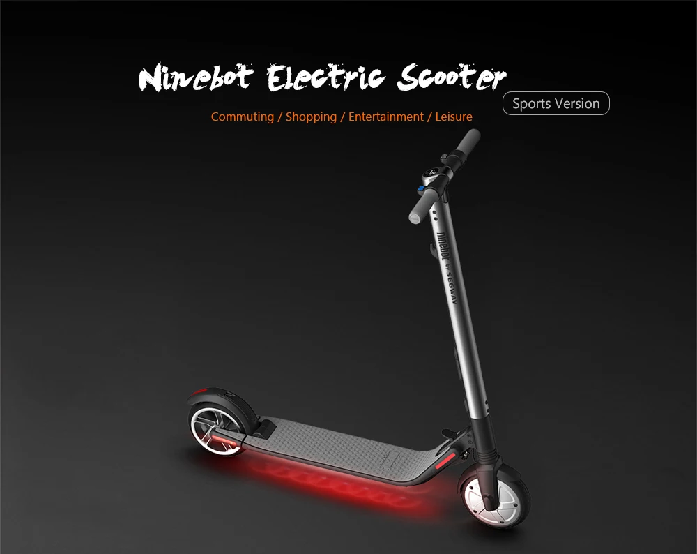 Ninebot ES2 складной электрический скутер CN Plug/5.2Ah батарея 700 Вт двигатель противоударный двухколесный Электрический скутер