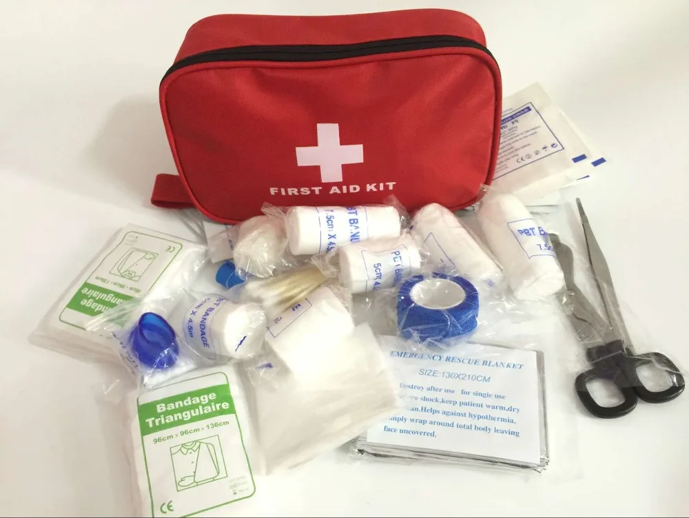 Safe Outdoor Wilderness Survival Travel First Aid Kit Camping Hiking