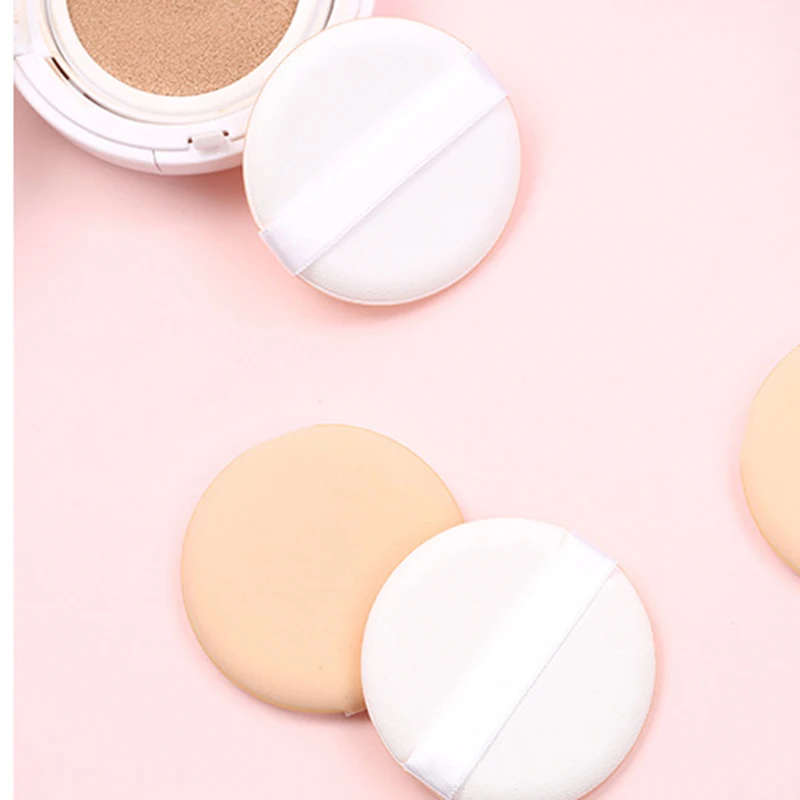 7 шт./партия, Круглый кушон для макияжа, губка, пышная, сухая, влажная, двойного назначения, консилер, основа, BB/CC, крем, слоеный инструмент