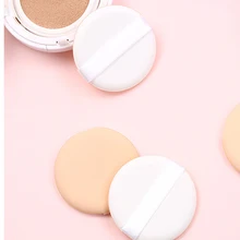 7 шт./партия, Круглый кушон для макияжа, губка, пышная, сухая, влажная, двойного назначения, консилер, основа, BB/CC, крем, слоеный инструмент