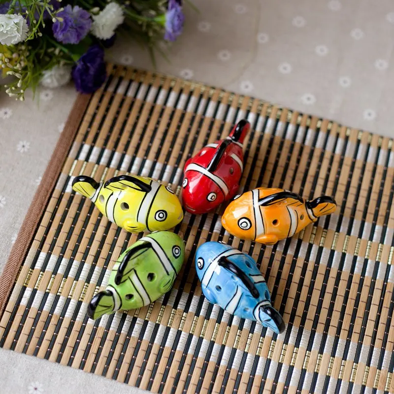 

Tao flute wholesale Modelling of small fish Cartoon ocarina multiple patterns Tourist attractions in wholesale stalls