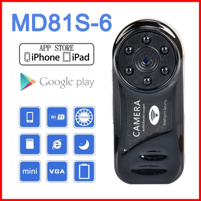 Md81s-6 wi fi câmera IP sem fio wi fi câmera 640 * 480 mini câmera