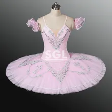 Взрослые Профессиональные Балетные костюмы пачка для Обувь для девочек розовый Балетные костюмы юбка-пачка для конкурса Для женщин Одежда для танцев для продажи at1159