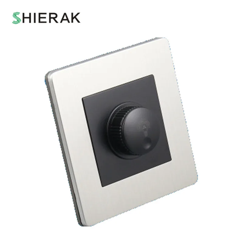 SHIERAK High Quality Dimmer Switch MP 045 Brushed Stainless Steel Panel