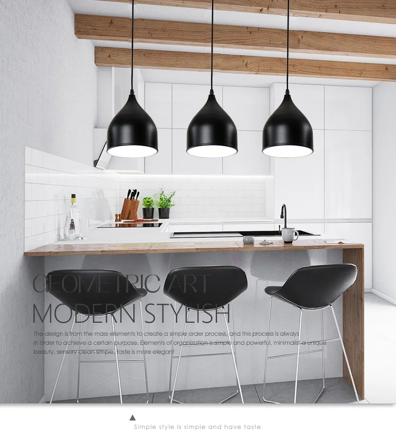 led pendant lamp restaurant metal hanging light fixtures for restaurants 2